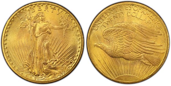 PCGS & NGC Gem MS65 $20 St. Gaudens Double Eagle - Image 2