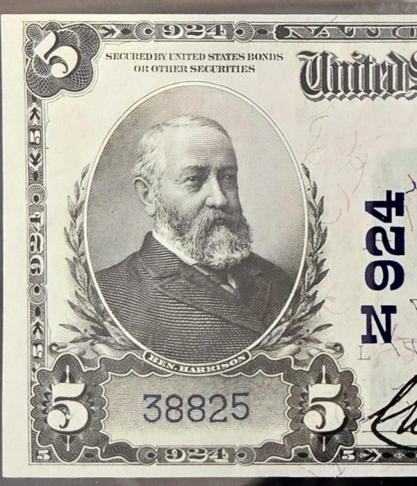 Fr 590 1902 DB $5 Charter #924 National Bank Note - Metacomet National Bank, Fall River, MA