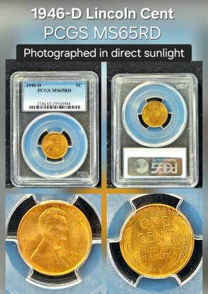 1946-D Lincoln Cent PCGS MS65RD
