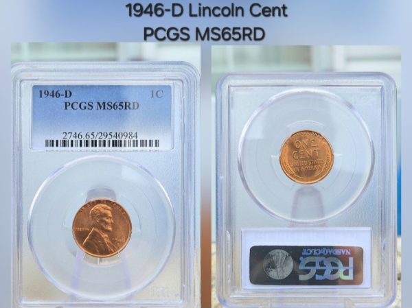 1946-D Lincoln Cent PCGS MS65RD