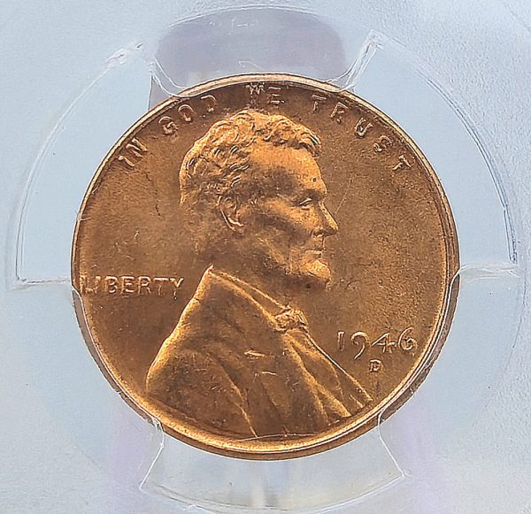 1946-D Lincoln Cent PCGS MS65RD