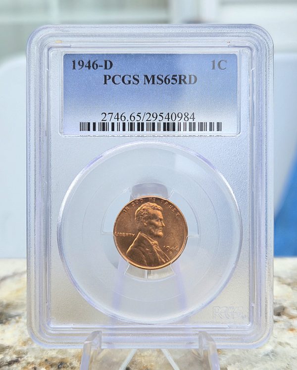 1946-D Lincoln Cent PCGS MS65RD