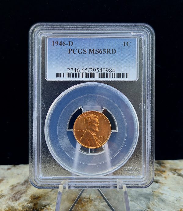 1946-D Lincoln Cent PCGS MS65RD