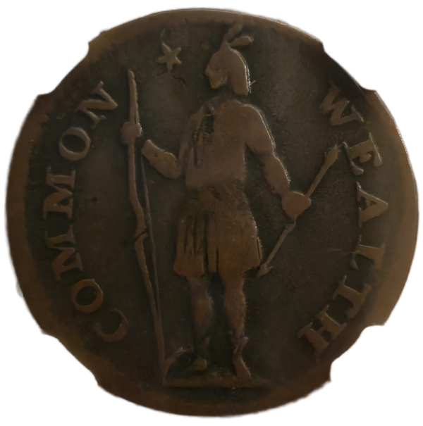 1787 Massachusetts Half Cent NGC VF20BN