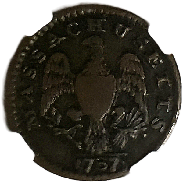 1787 Massachusetts Half Cent NGC VF20BN