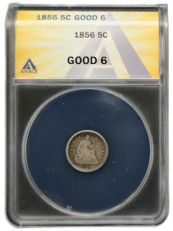1856 H10¢ ANACS Good 6 - Image 2