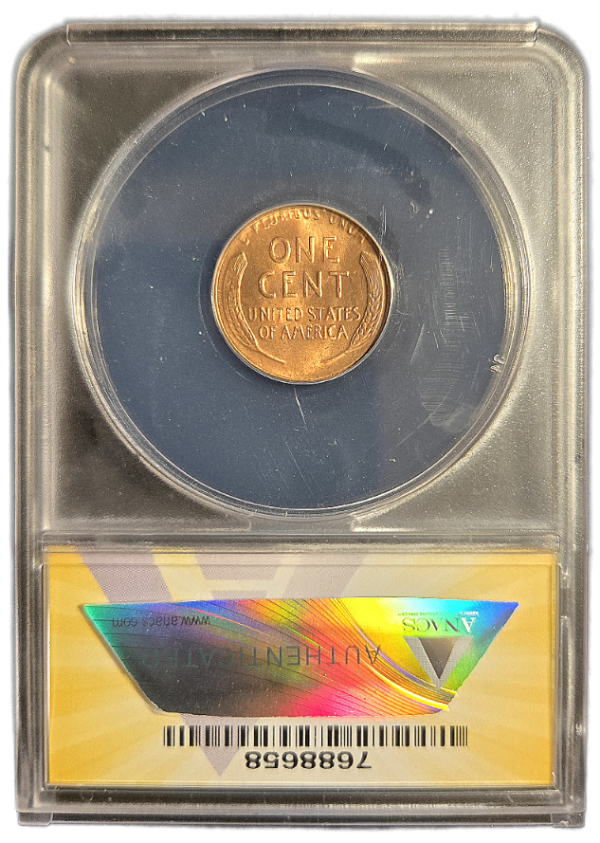 1955 Lincoln Cent ANACS MS65RED