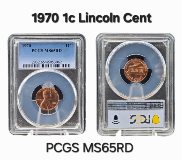1970 Lincoln Cent PCGS MS65RD
