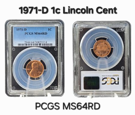 1971-D Lincoln Cent PCGS MS64RD