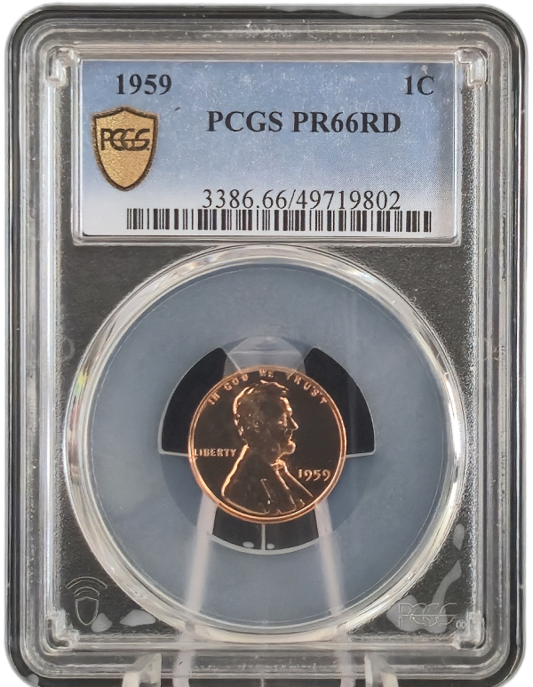 1959 Proof Lincoln Cent PCGS PR66RD