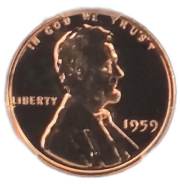 1959 Proof Lincoln Cent PCGS PR66RD