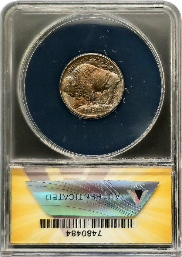 1913 Type 1 Buffalo Nickel ANACS AU55 Details - Image 3