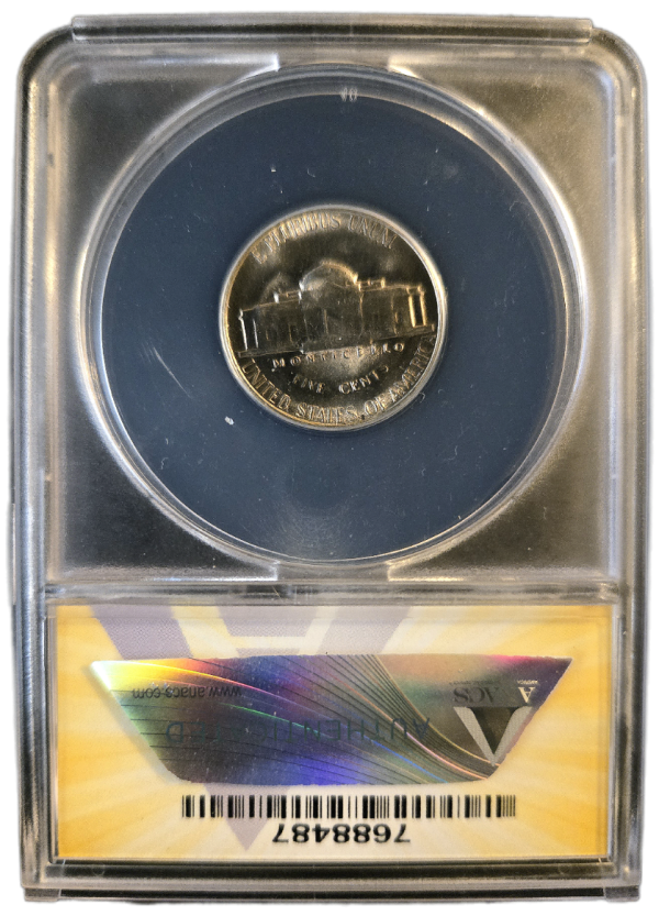 1967 Jefferson Nickel ANACS MS65 - Image 3