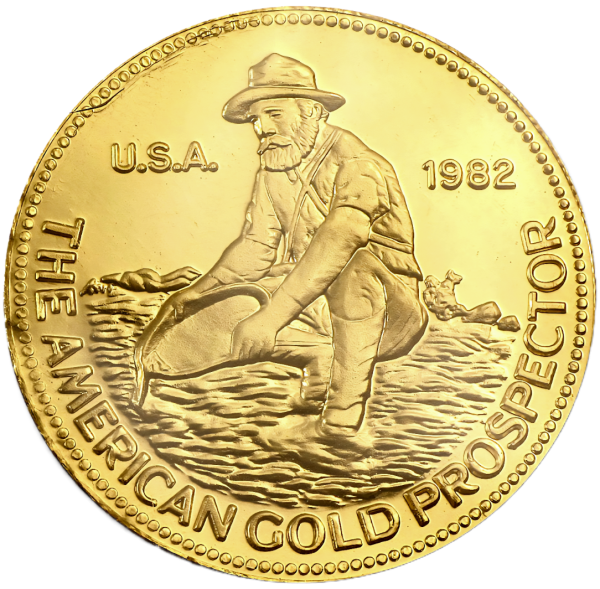 1 oz Gold Round - Engelhard Prospector (Carded) - Image 2