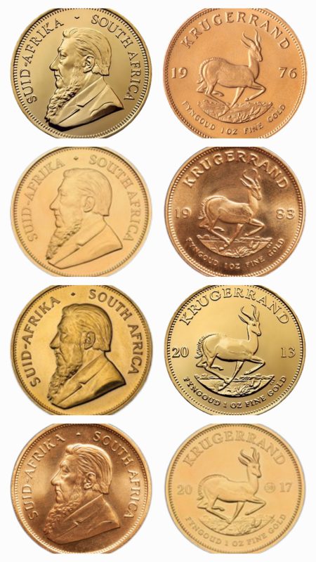1 oz South Africa Gold Krugerrand (Year Varies)
