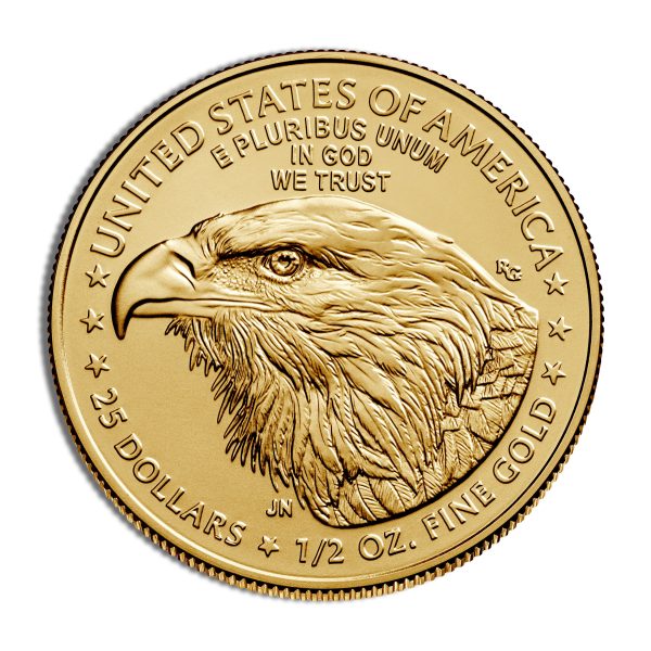 1/2 oz Half Ounce Gold Eagle - BU (Year Varies) - Image 2