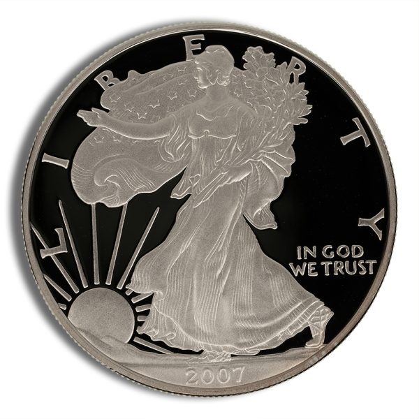 2007-W Proof Silver Eagle with Box & COA