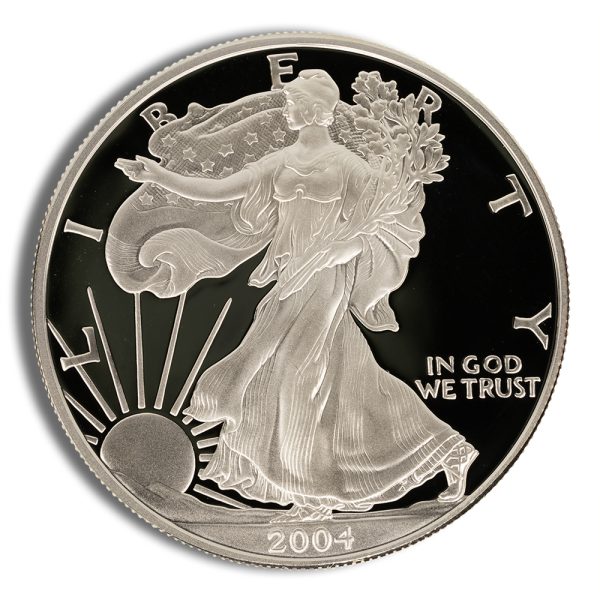 2004-W Proof Silver Eagle with Box & COA