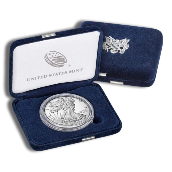 2018-S Proof Silver Eagle with Box & COA