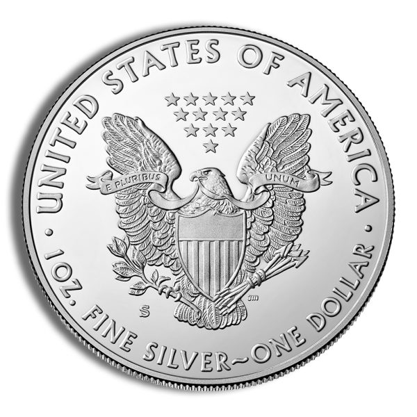 2018-S Proof Silver Eagle with Box & COA