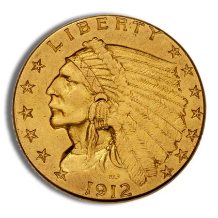 $2.5 Gold Indian Quarter Eagle - AU