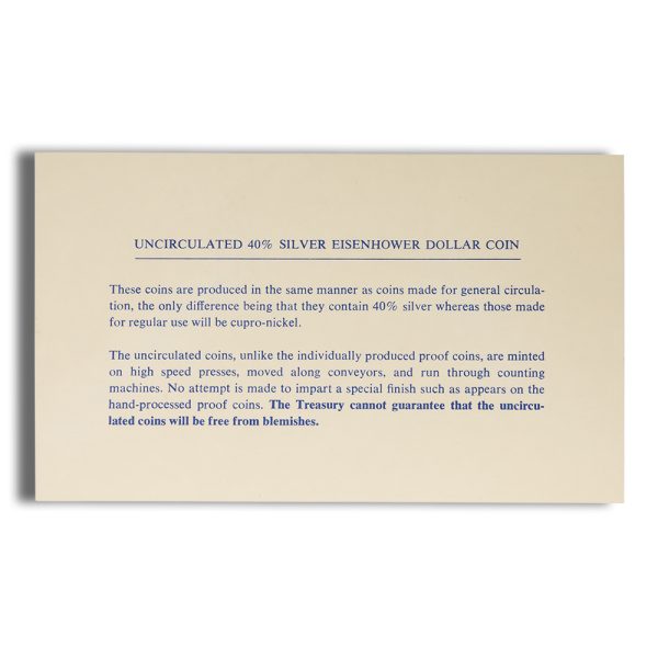 40% Silver Ike Dollar (Original Plastic)