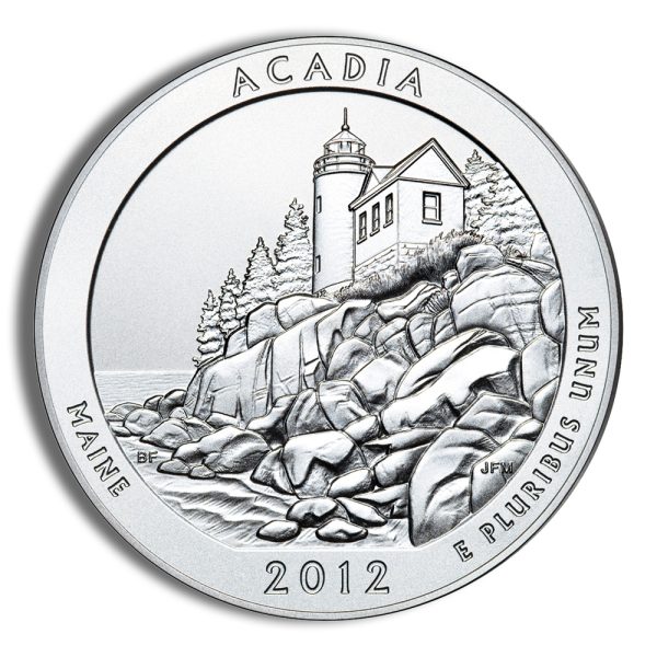 2012-P 5 oz ATB Acadia Silver Coin NGC SP70