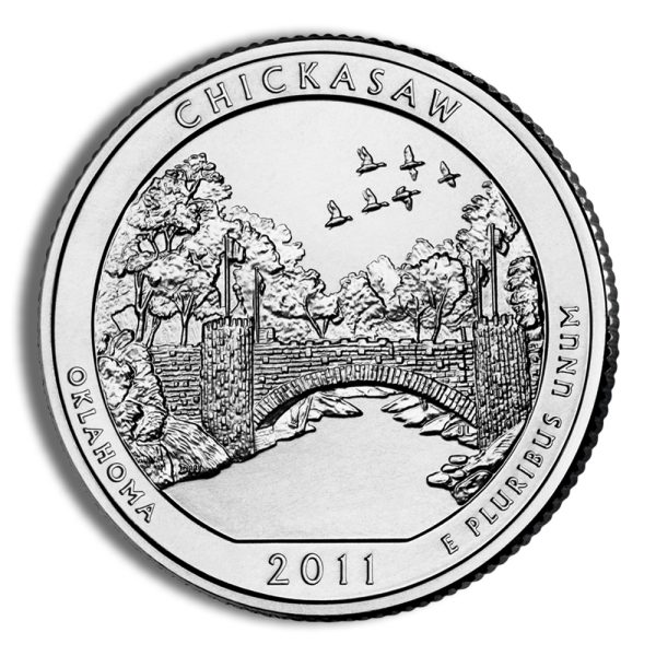 2011-P 5 oz ATB Chickasaw Silver Coin NGC SP70