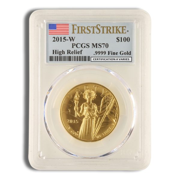 2015-W Liberty High Relief Gold Coin PCGS MS70 FS