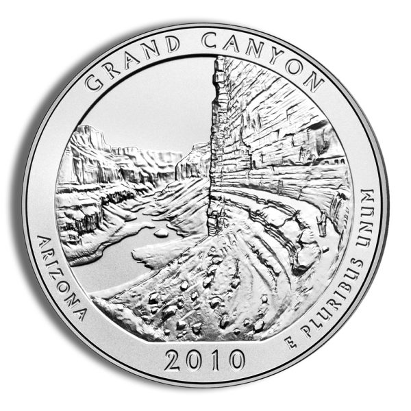 2010-P 5 oz ATB Grand Canyon Silver Coin NGC SP70