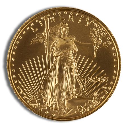 2006-W 1/2 oz Burnished Gold Eagle $25 (Cap Only)