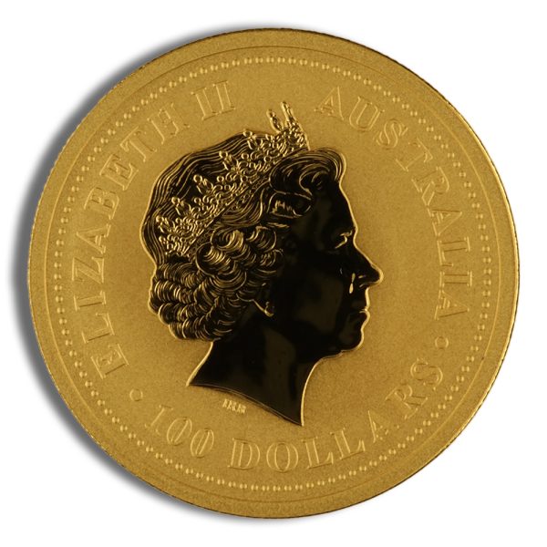1999 1 oz Australia Gold Lunar Rabbit BU - Series I