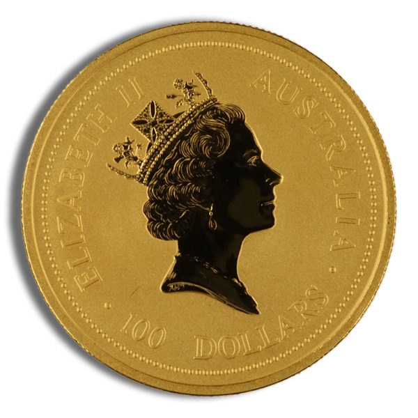 1997 1 oz Australia Gold Lunar Ox BU - Series I - Image 2
