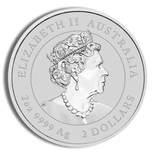 2023 2 oz Australia Silver Lunar Rabbit BU - Series III - Image 2