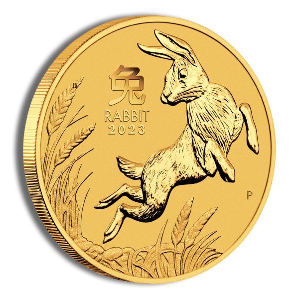 2023 1 oz Australia Gold Lunar Rabbit BU - Series III