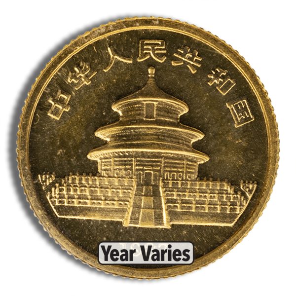1/20 oz China Gold Panda - BU - Sealed (Year Varies)