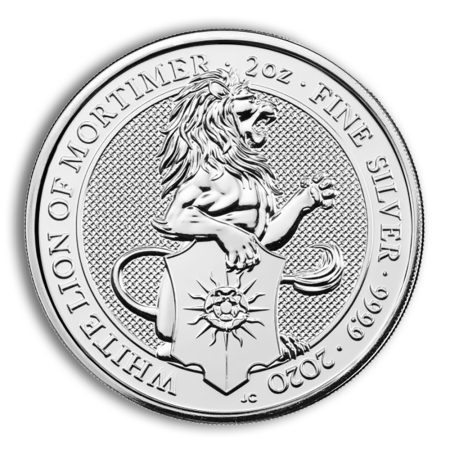 2020 2 oz Silver Great Britain Queen's Beasts - White Horse