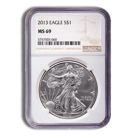 2013 Silver Eagle NGC MS69