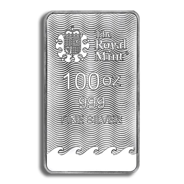 100 oz Silver Bar - Britannia - Image 2