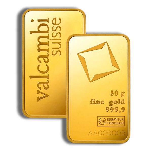 50 gram Gold Bar - Valcambi (Carded) - Image 3