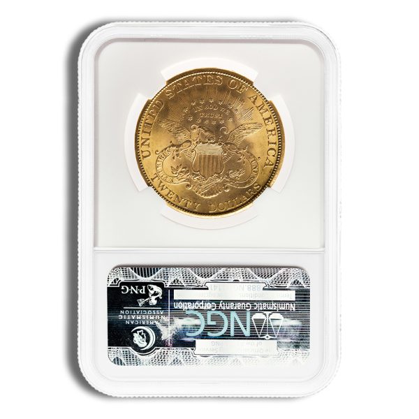 $20 Gold Liberty Double Eagle - NGC MS62