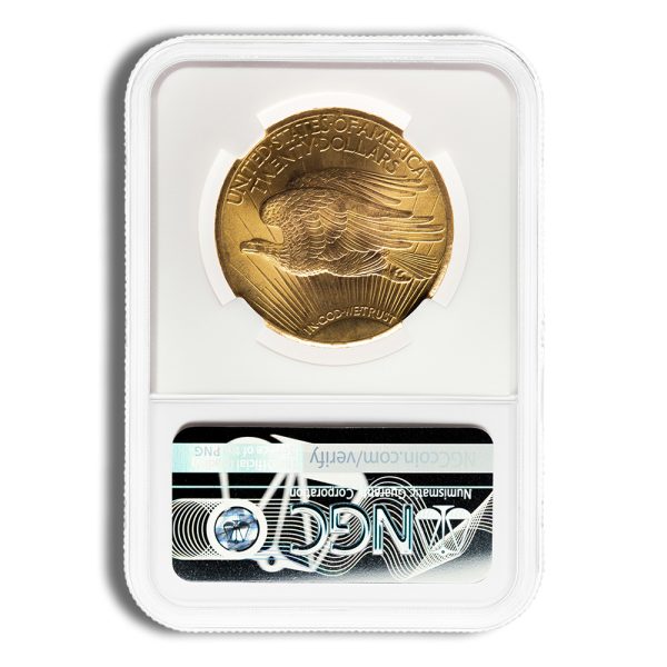 $20 Gold Saint-Gaudens Double Eagle - NGC MS63