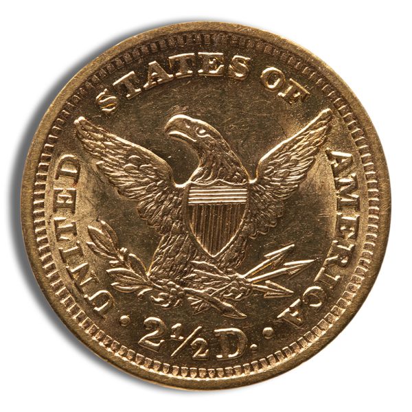 $2.5 Gold Liberty Quarter Eagle - AU