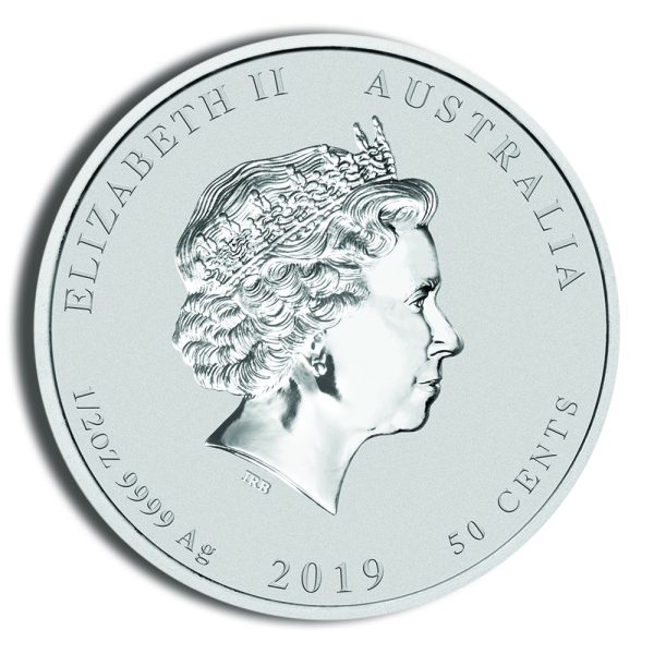 2019 1/2 oz Australia Silver Lunar Pig BU - Series II