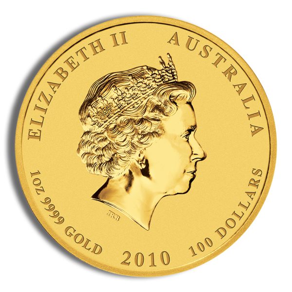 2010 1 oz Australia Gold Lunar Tiger BU - Series II