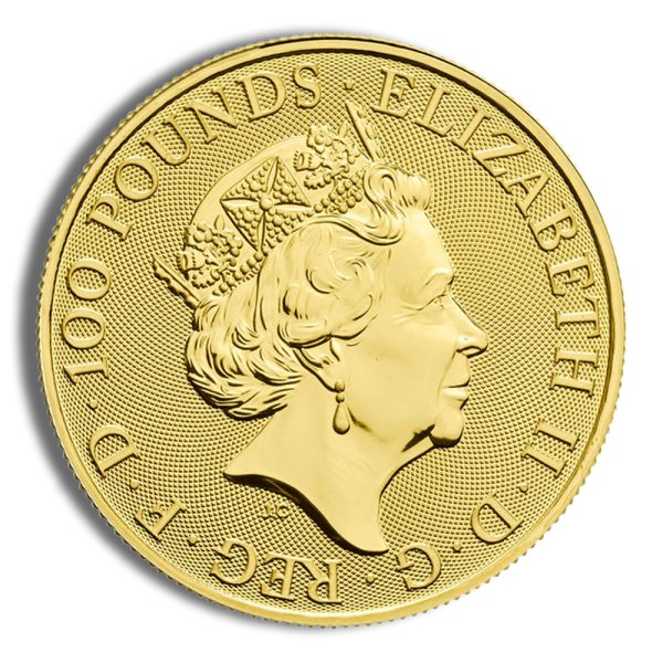 2020 1 oz Great Britain Queen's Beast Gold Coin - White Horse - Image 2