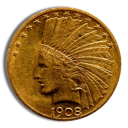 $10 Gold Indian Eagle - Cleaned/Low Grade