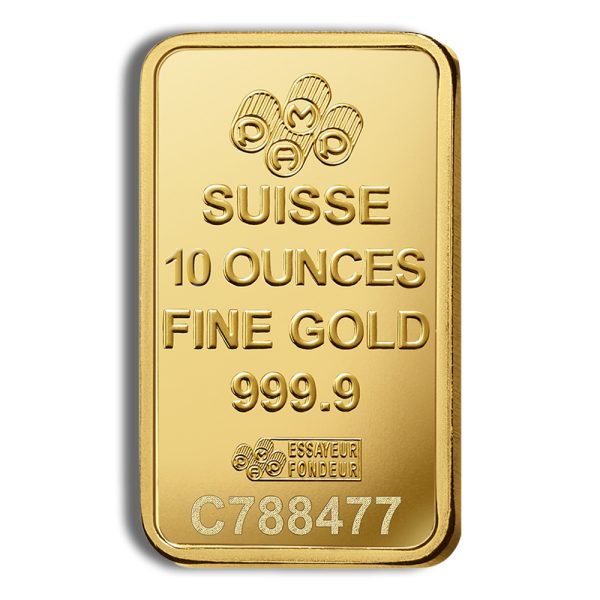 10 oz Gold Bar - PAMP Fortuna (Carded)