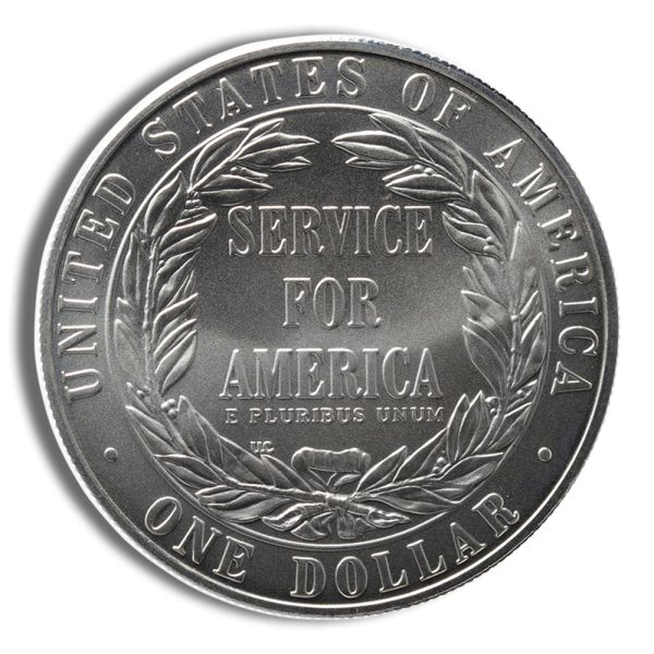1996-S $1 Community Service Silver Commem - BU