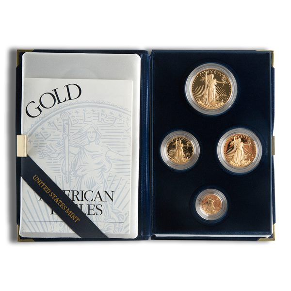 Four-Coin Proof Gold Eagle Set - Box/COA (Date Varies) - Image 2